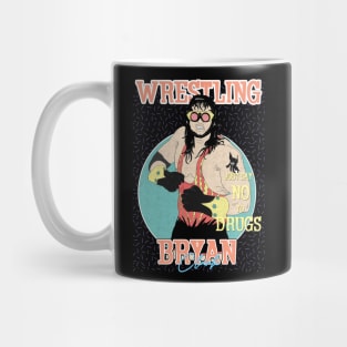 Artwork Bryan Clark Wrestling Aesthetic  // Just Say No To Drugs Mug